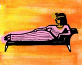 Cleopatra lying down