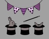 Rabbit and top hat
