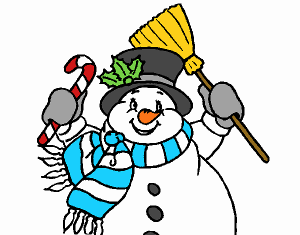 Snowman with scarf