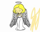 An angel praying