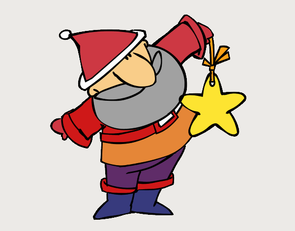 Santa Claus with star