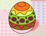 A patterned easter egg