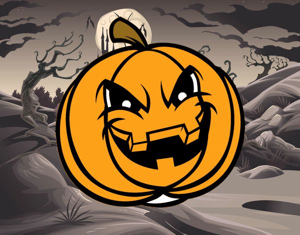 Evil Scary Pumpkin 