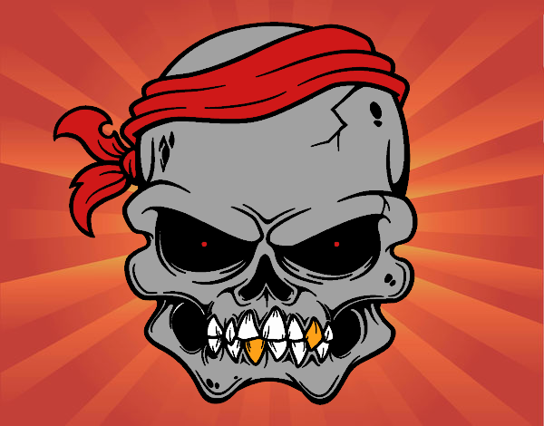 A pirate skull
