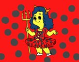 Demon little girl costume