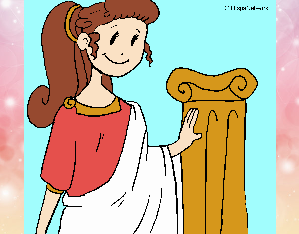 Young Roman woman