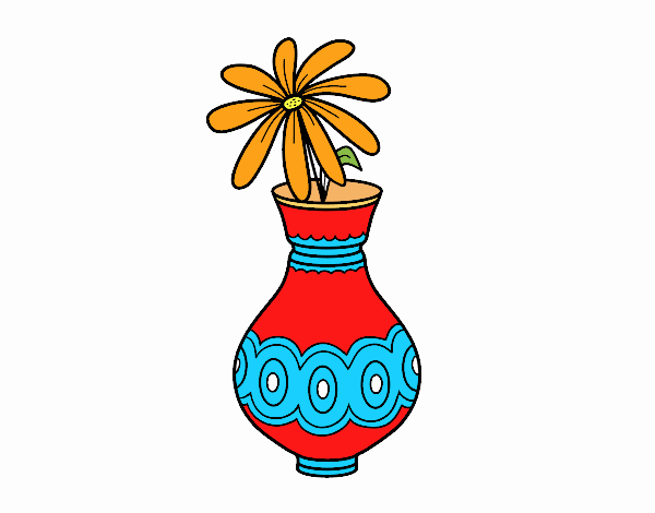 A flower in a vase