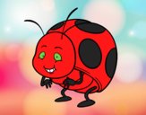 Smiling ladybug
