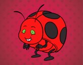 Smiling ladybug