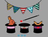 Rabbit and top hat