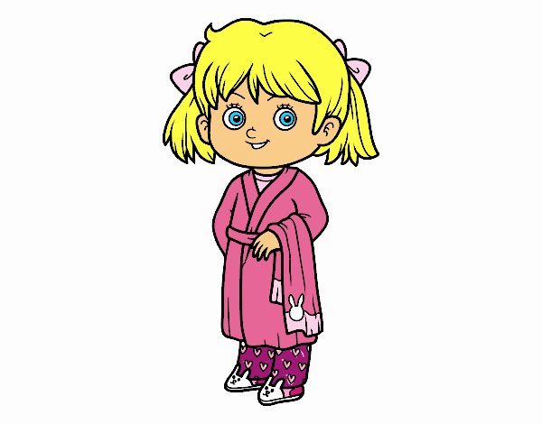 Little girl with pajamas