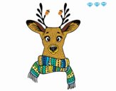 Stag with scarf