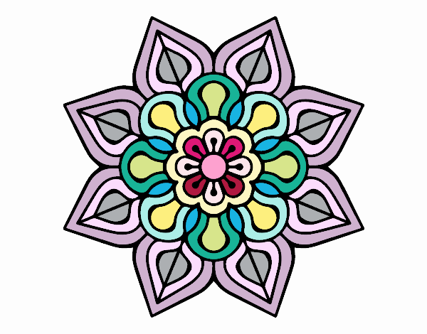 Simple flower mandala