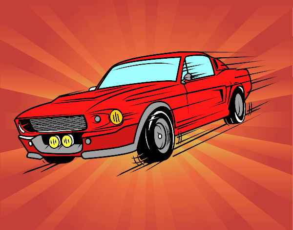 Mustang retro style