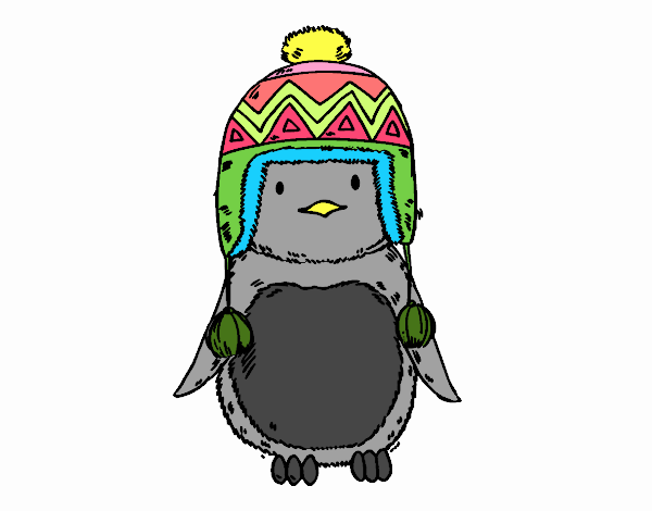 Baby penguin with cap