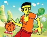Junior basketball player