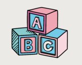Educational cubes ABC