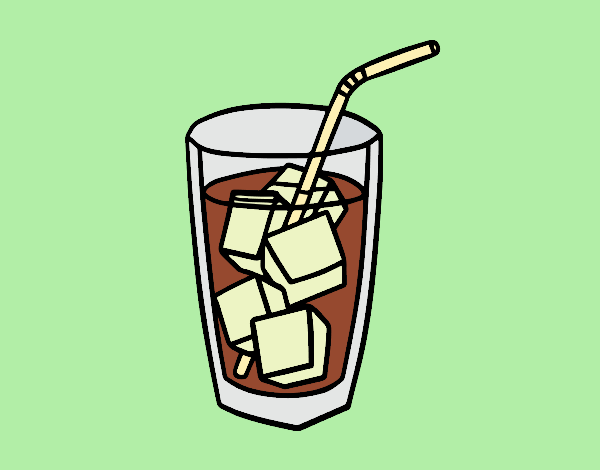 A glass of soda