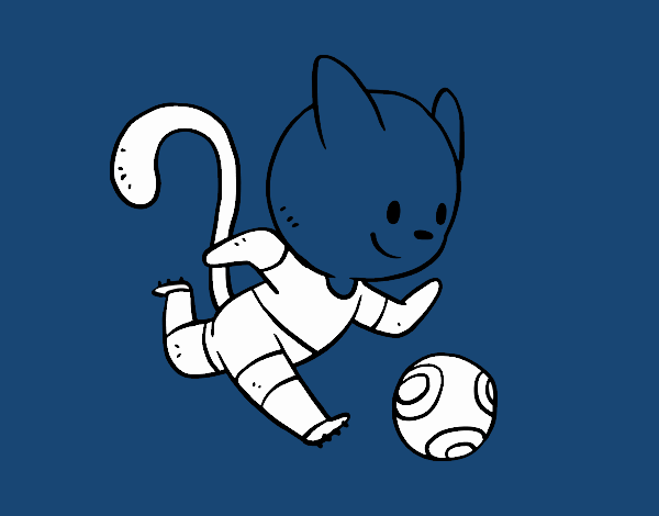 Football cat player