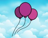 Three balloons