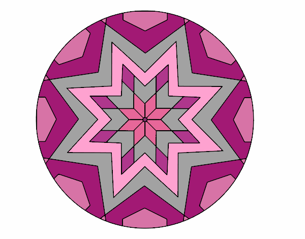 Mandala star mosaic