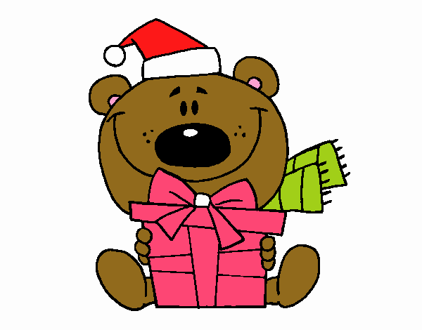 Teddy bear with present 1