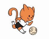 Football cat player