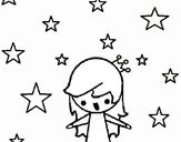Princess with stars