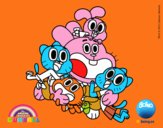 Gumball and happy friends