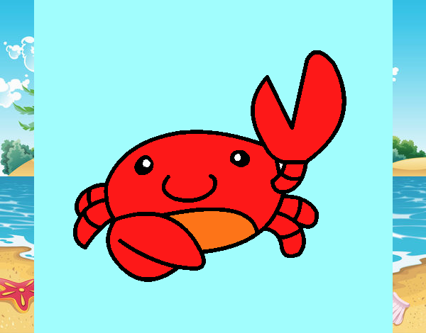 Watercolour the crab
