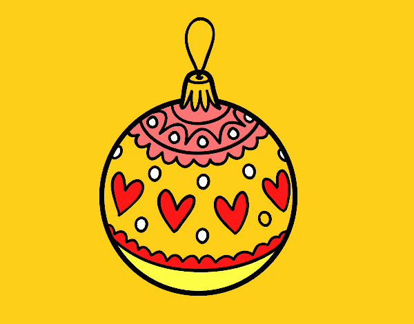 Stamped Christmas bauble