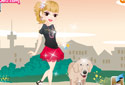 Play to A walk with my dog of the category Girl games